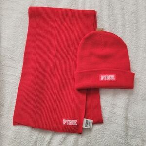 PINK Hat and Scarf Set